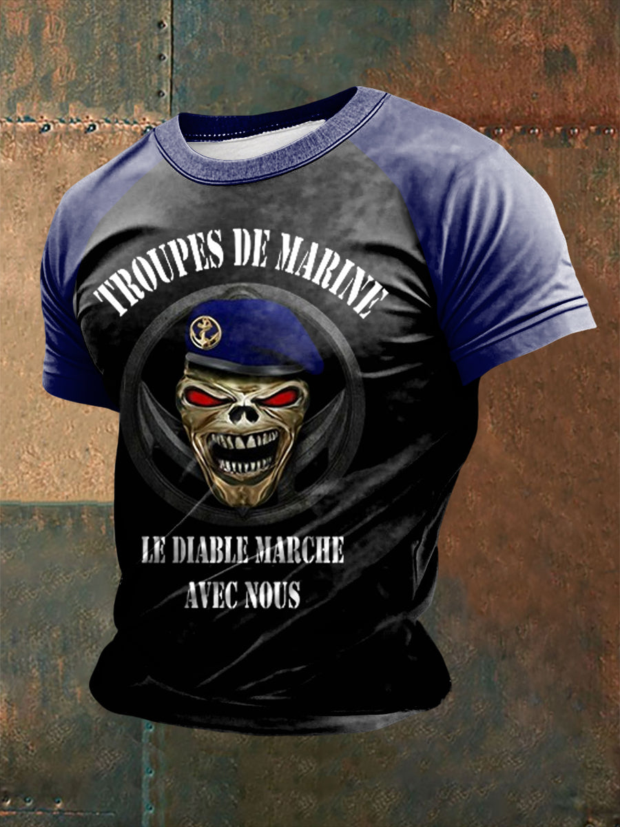 T-Shirt Le Diable Marche avec Nous Homme