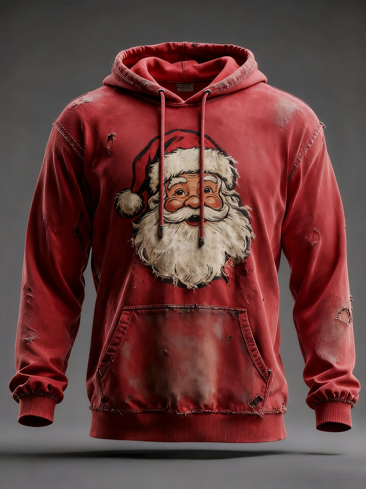 Sweat à capuche décontracté imprimé de Noël pour hommes