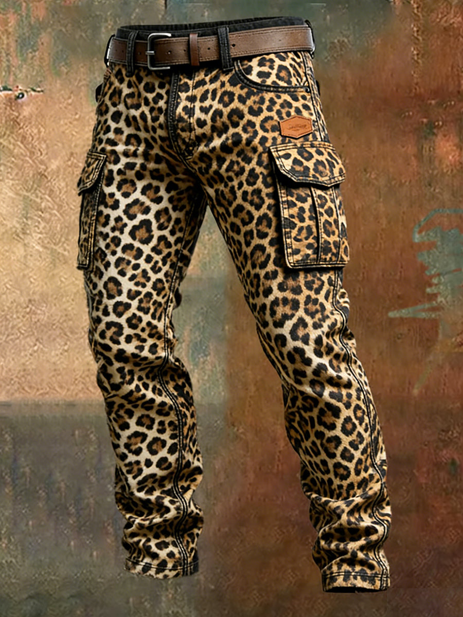 Pantalon de travail décontracté de style d'affaires rétro pour hommes