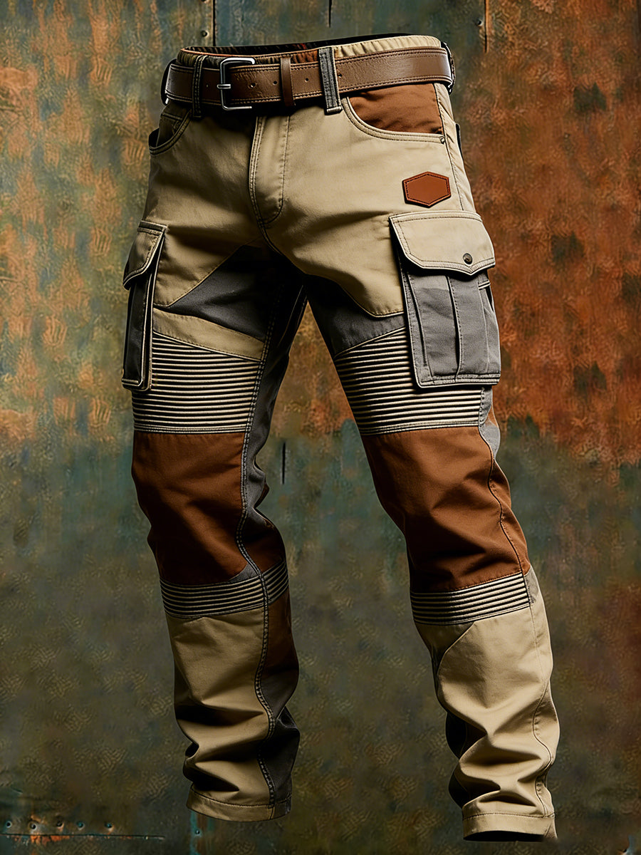 Pantalon de travail décontracté de style d'affaires rétro pour hommes