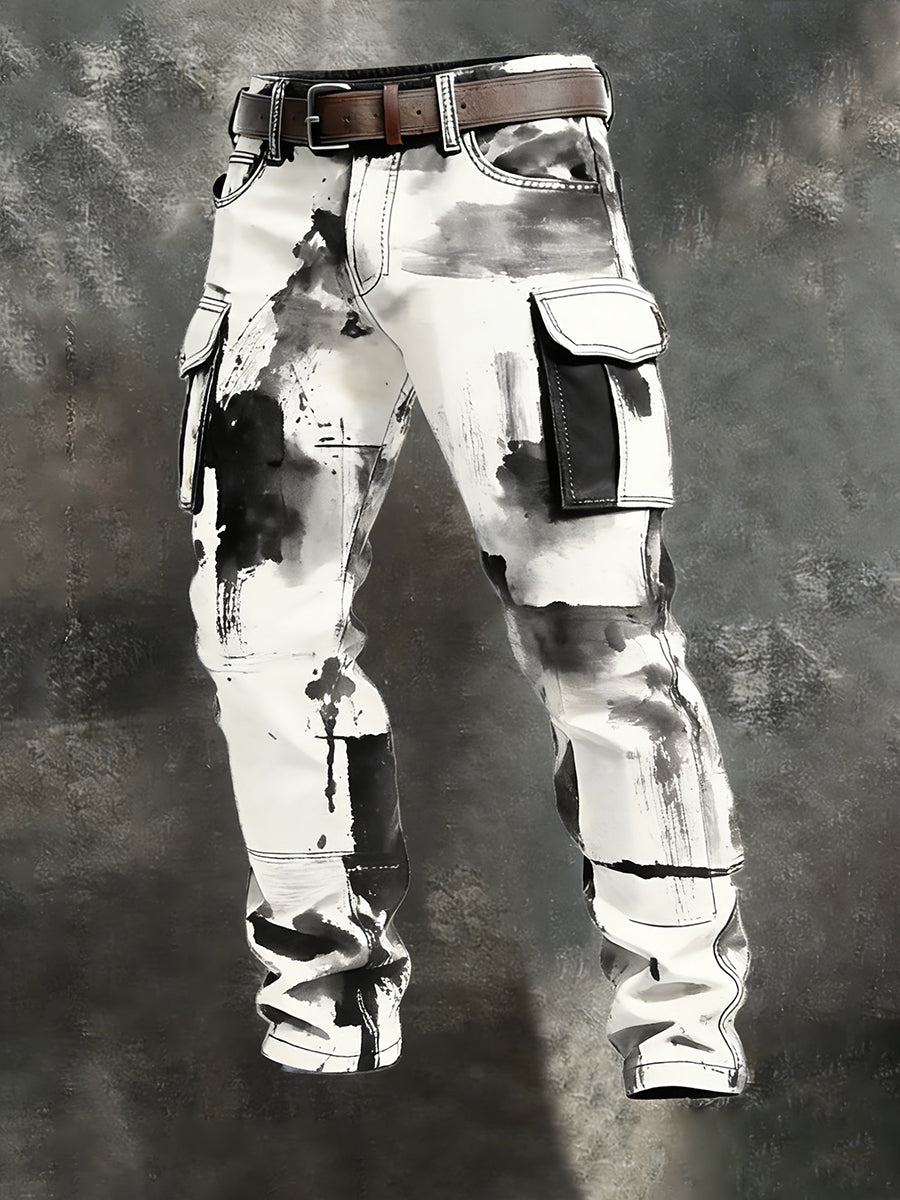 Pantalon de travail décontracté de style d'affaires rétro pour hommes