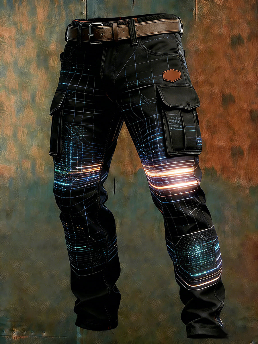 Pantalon de travail décontracté de style d'affaires rétro pour hommes