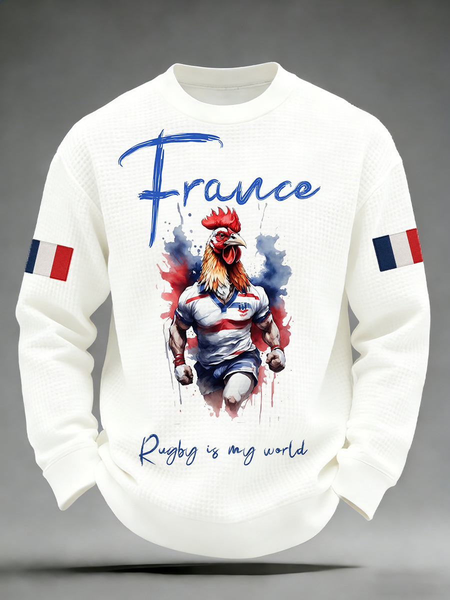 Chemise Homme Manches Longues Imprimé French Rugby