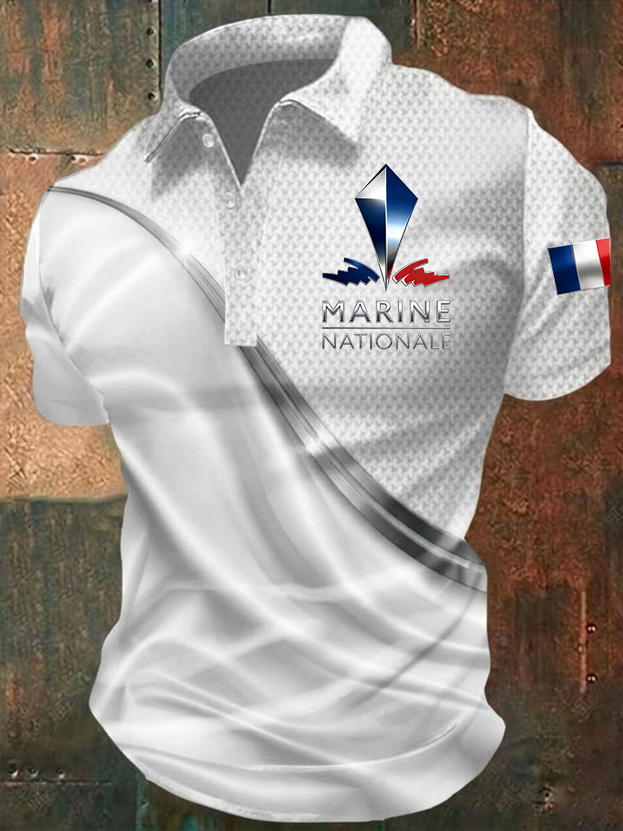 Chemise Marine Nationale Homme