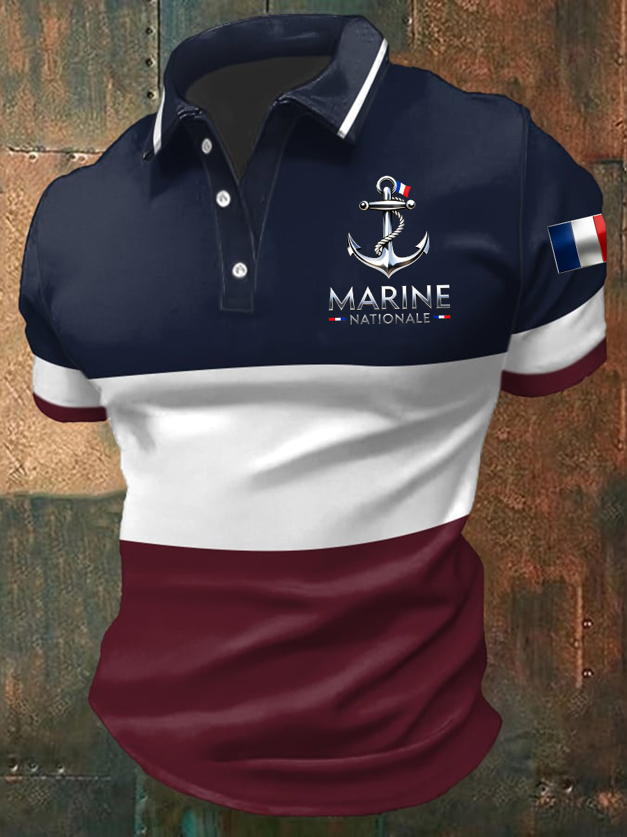 Chemise de la Marine nationale pour hommes