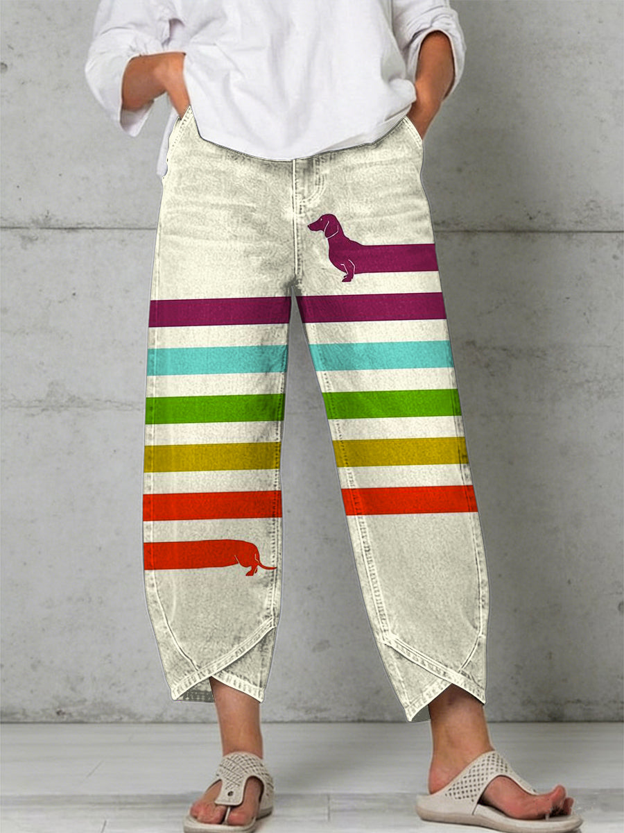 Pantalon pour femme à imprimé animalier