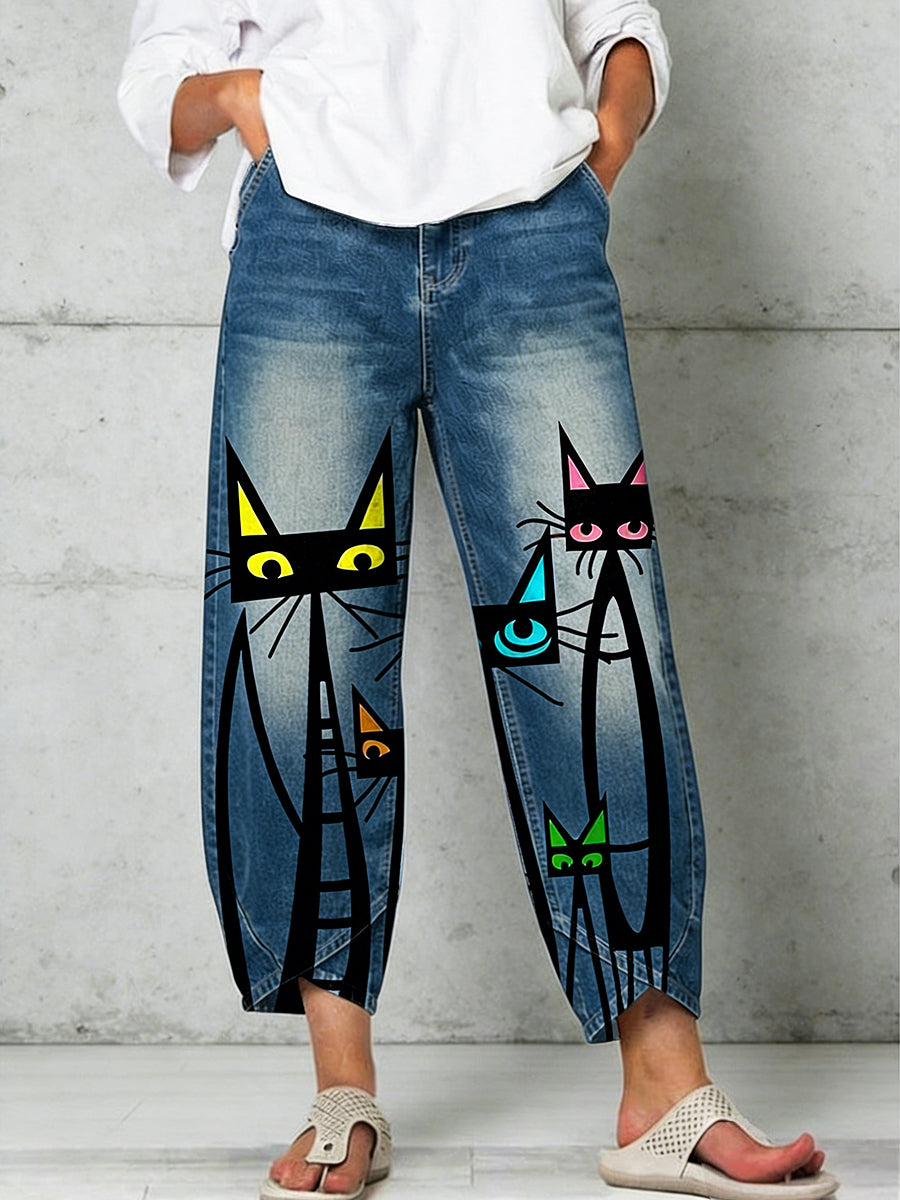 Pantalon pour femme à imprimé animalier