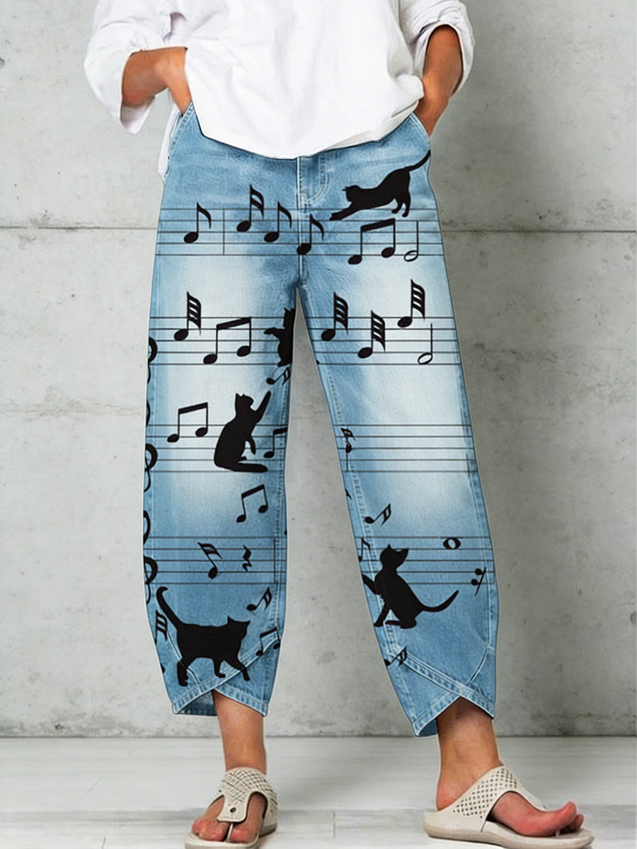 Pantalon pour femme à imprimé animalier