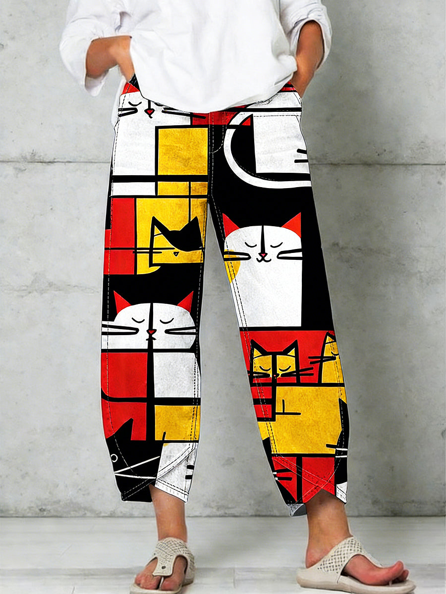 Pantalon pour femme à imprimé animalier