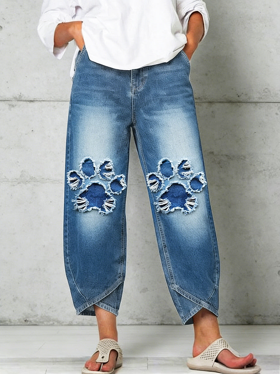 Pantalon pour femme à imprimé animalier
