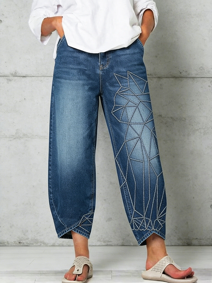 Pantalon pour femme à imprimé animalier