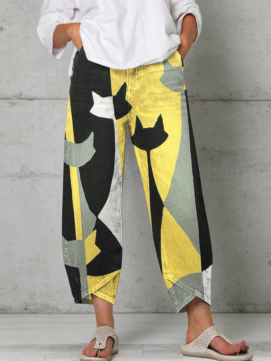 Pantalon pour femme à imprimé animalier