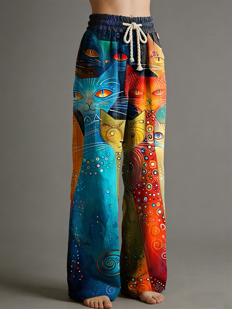 Pantalon pour femme à imprimé animalier
