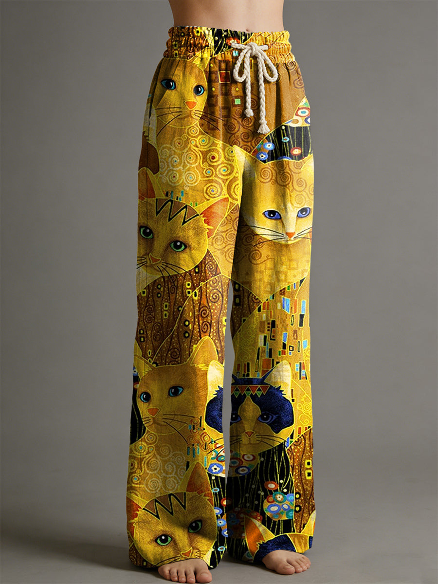 Pantalon pour femme à imprimé animalier