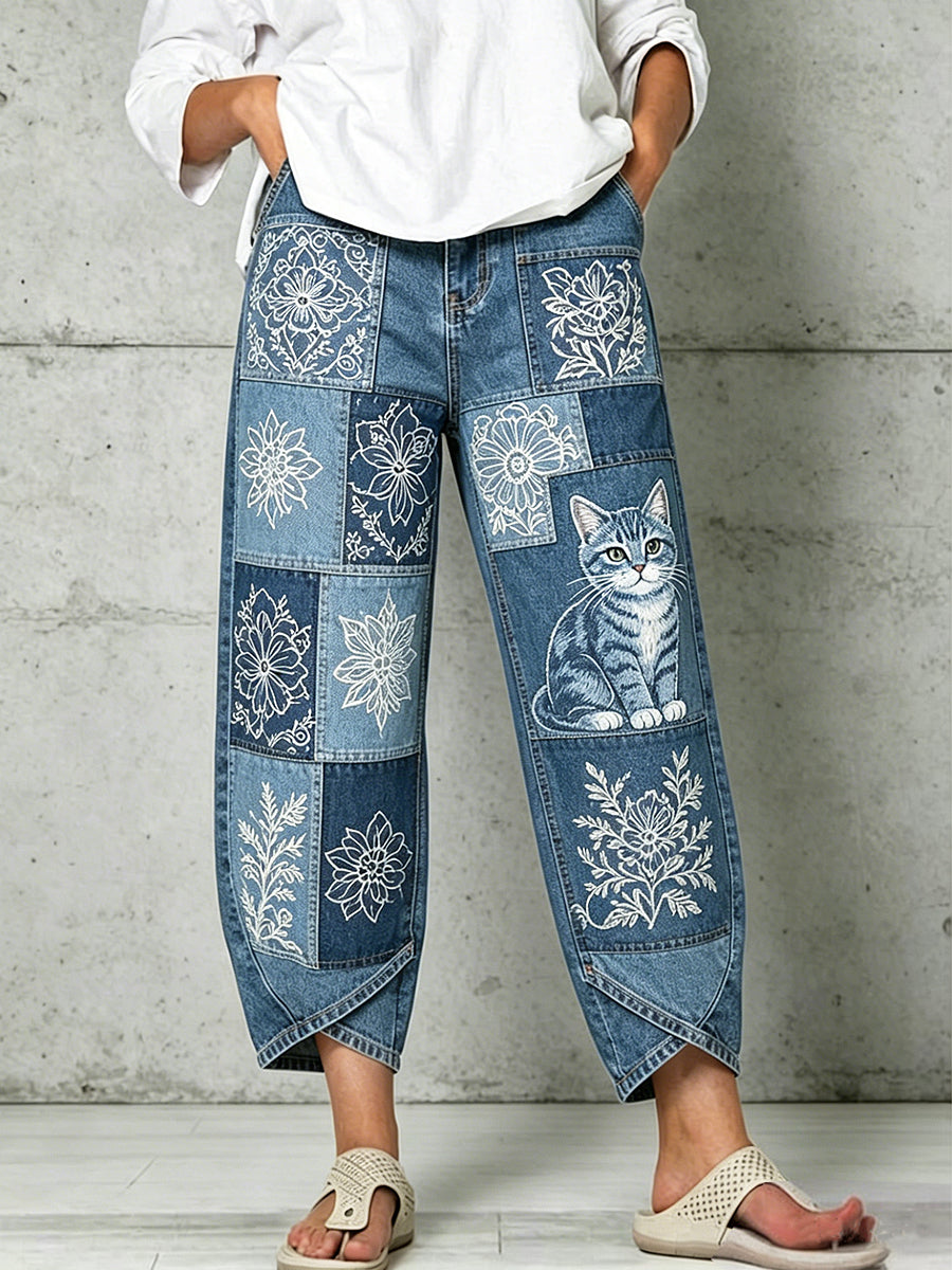 Pantalon pour femme à imprimé animalier