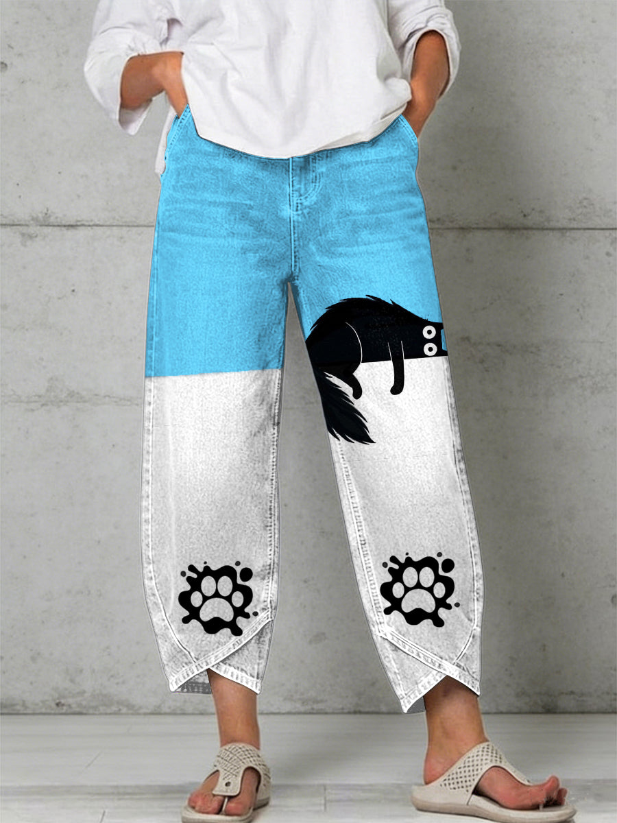 Pantalon pour femme à imprimé animalier