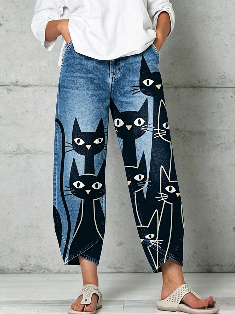 Pantalon pour femme à imprimé animalier