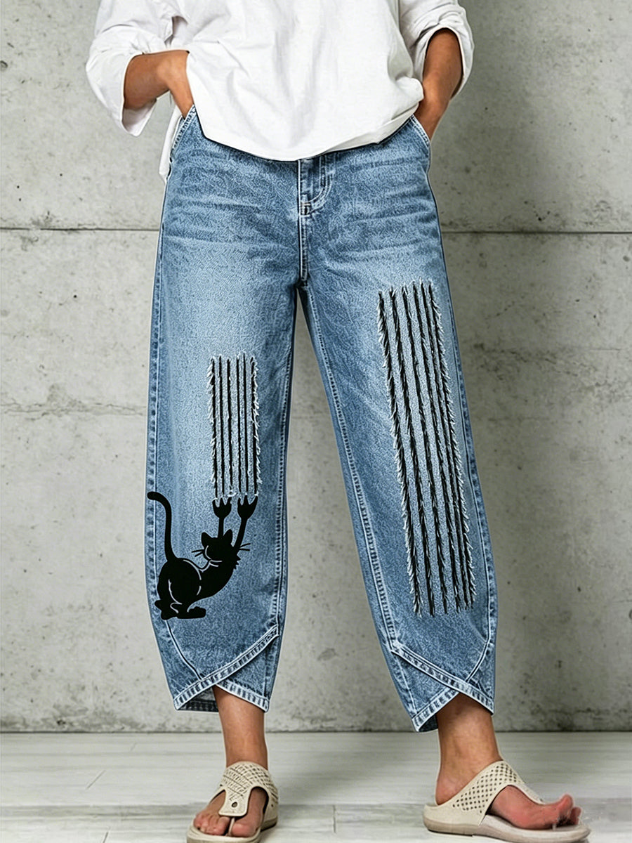 Pantalon pour femme à imprimé animalier