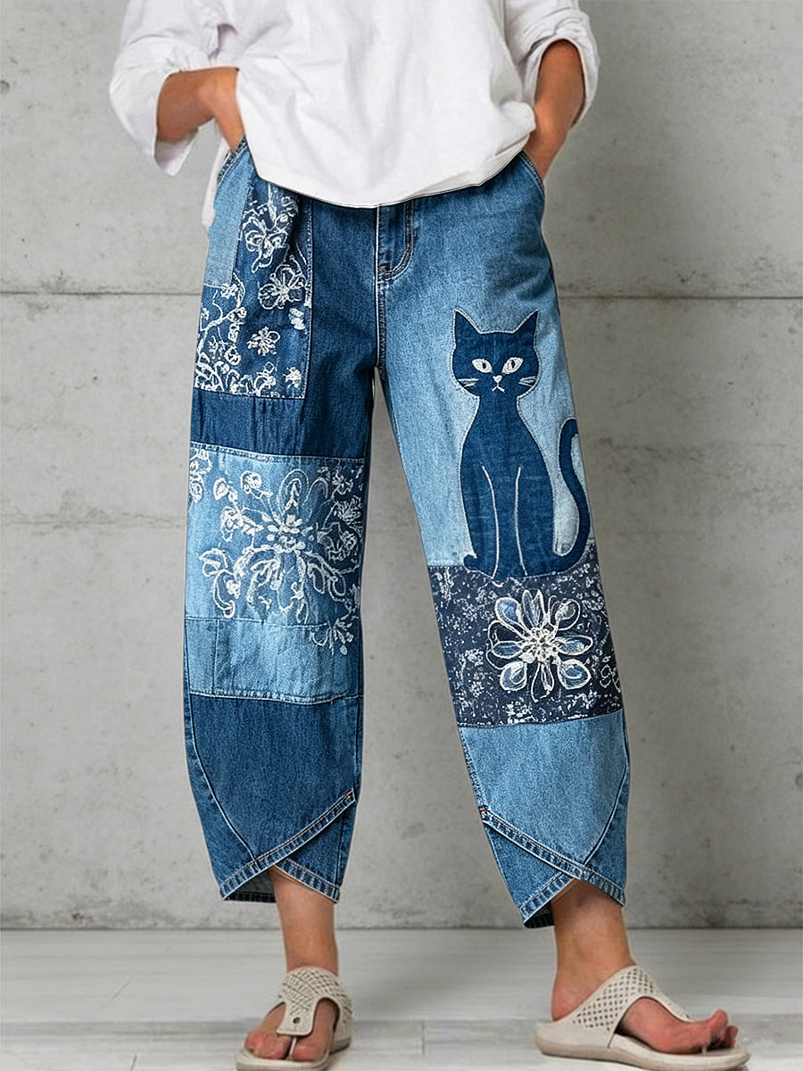 Pantalon pour femme à imprimé animalier