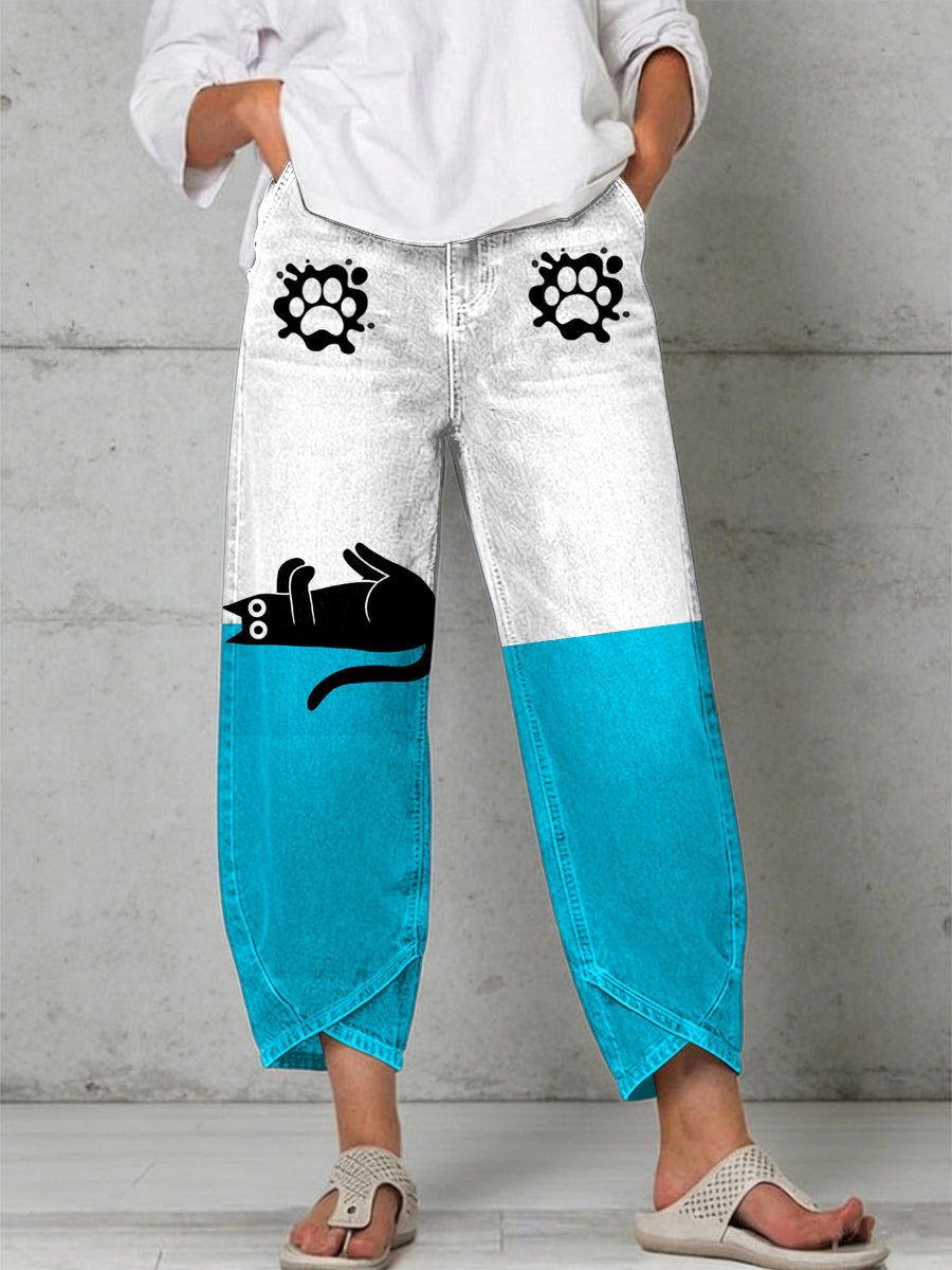 Pantalon pour femme à imprimé animalier