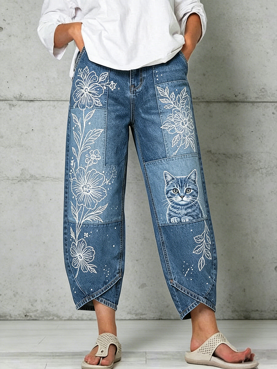 Pantalon pour femme à imprimé animalier