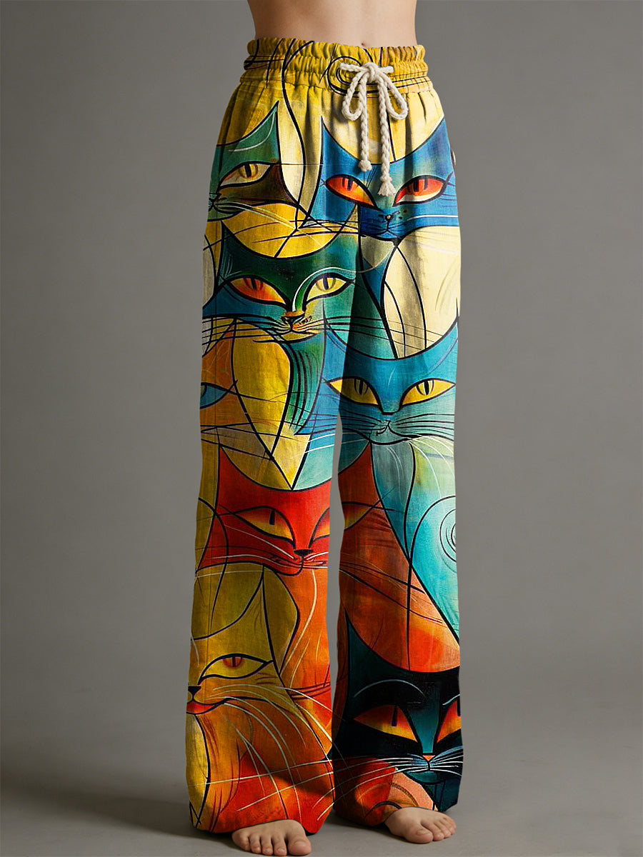Pantalon pour femme à imprimé animalier