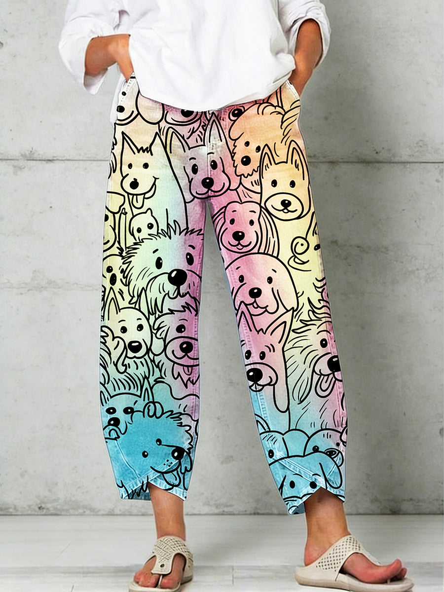 Pantalon pour femme à imprimé animalier