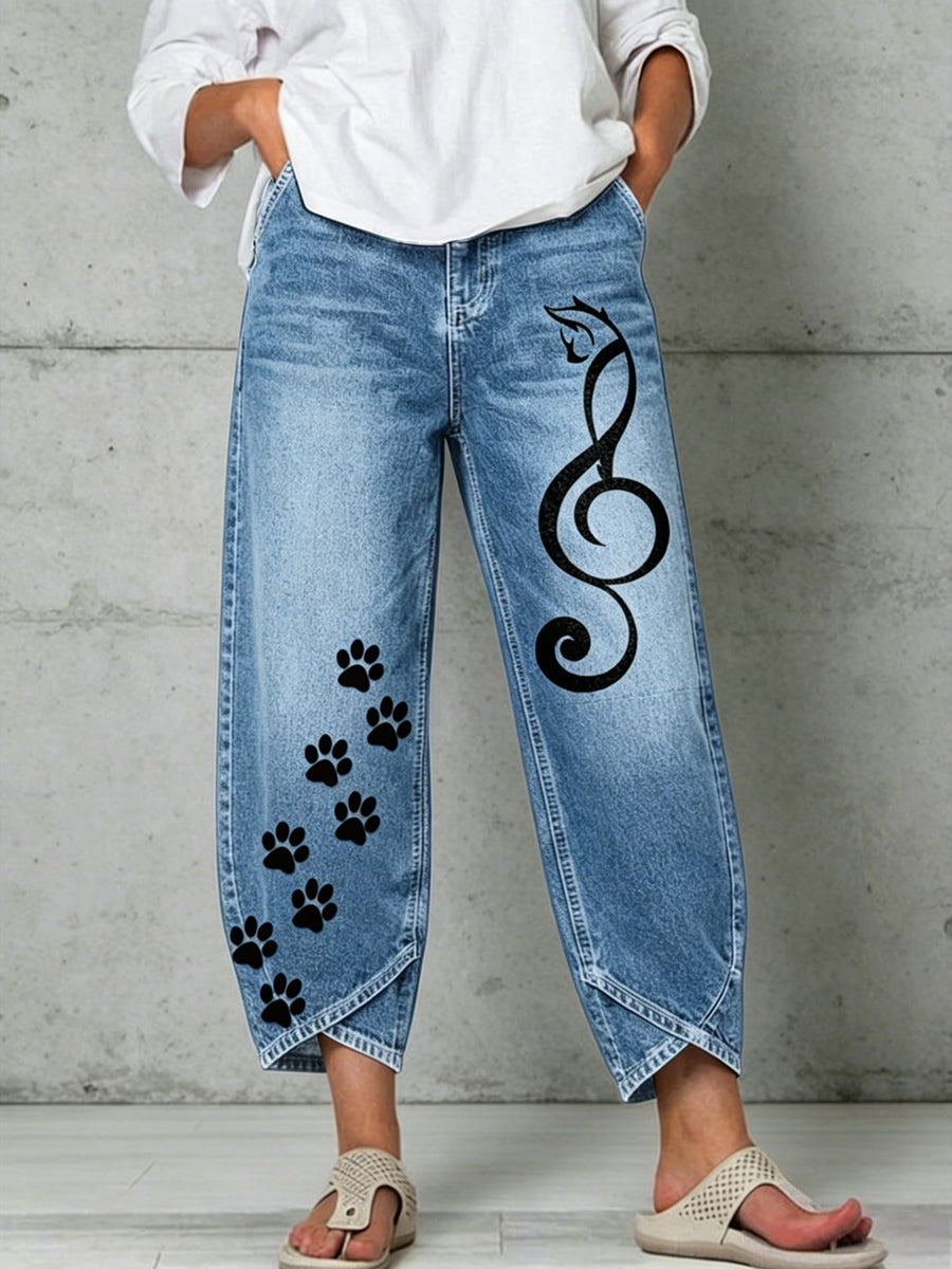 Pantalon pour femme à imprimé animalier