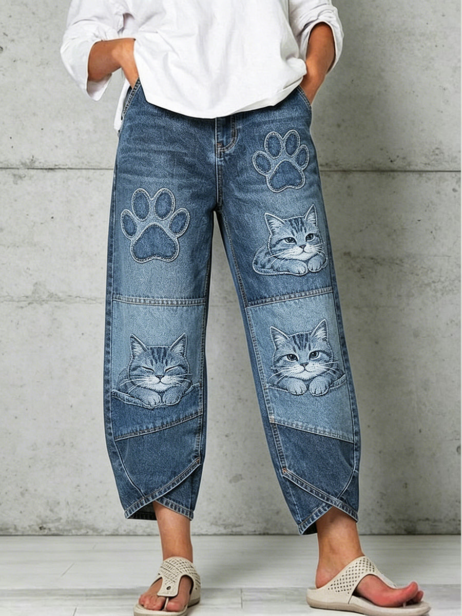 Pantalon pour femme à imprimé animalier