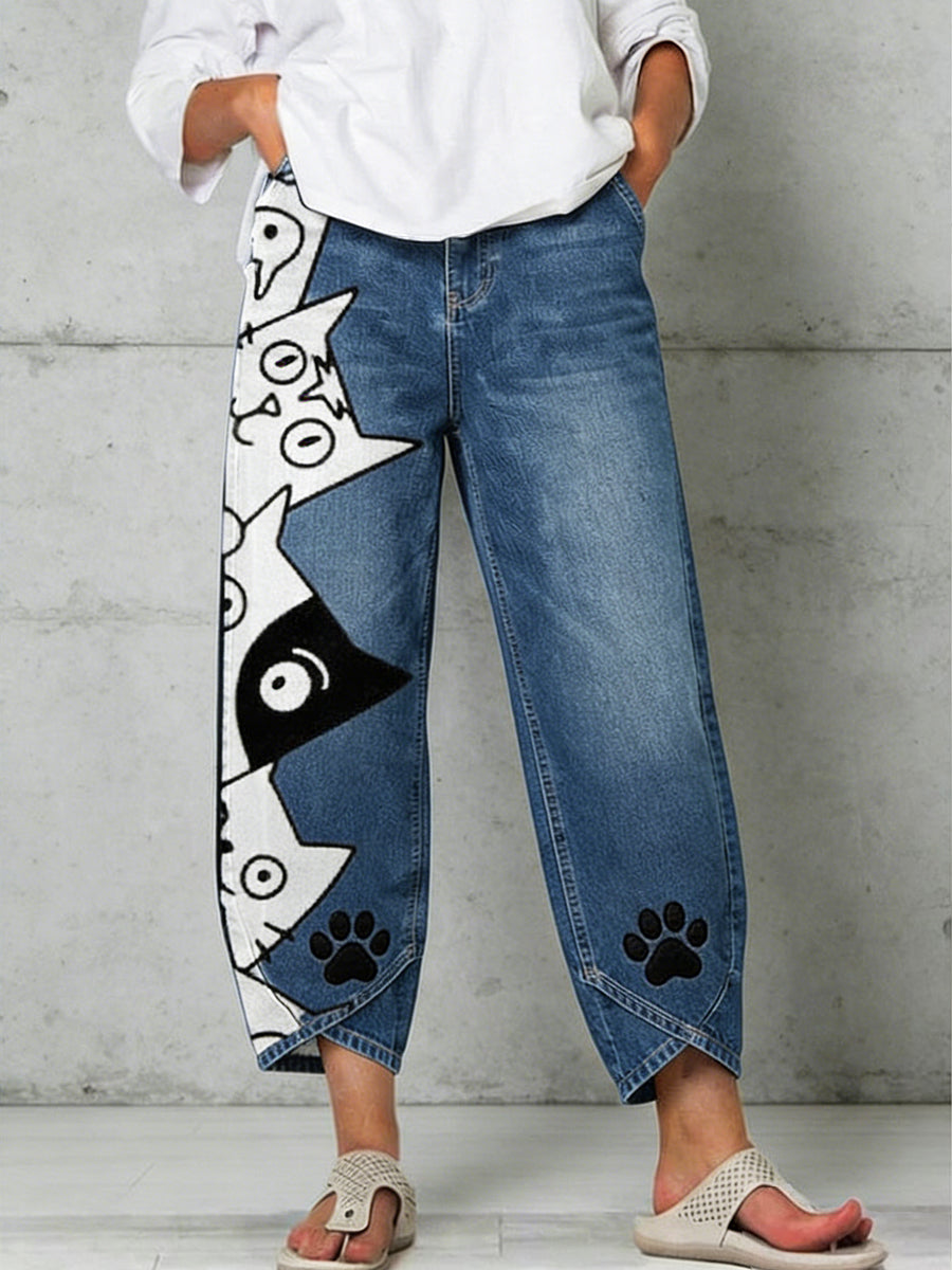 Pantalon pour femme à imprimé animalier