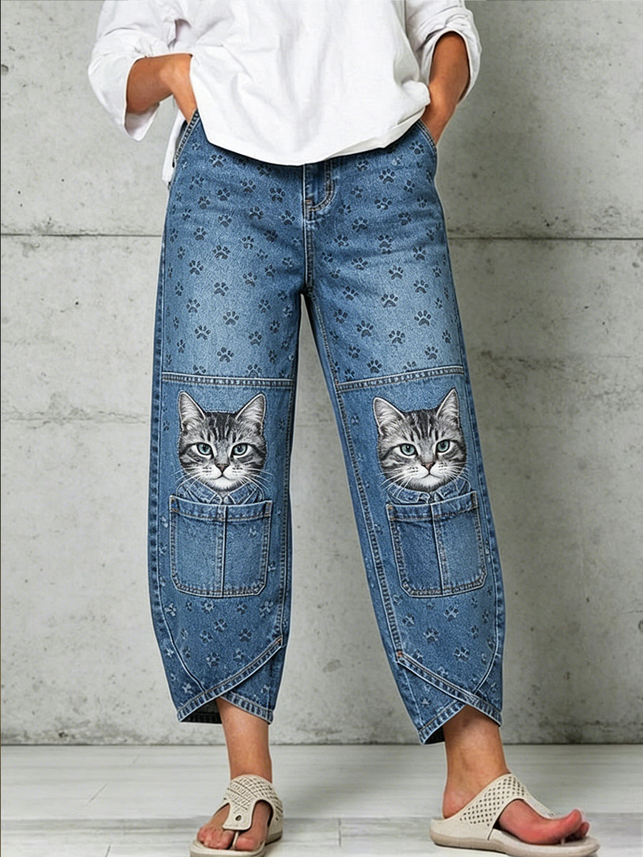 Pantalon pour femme à imprimé animalier