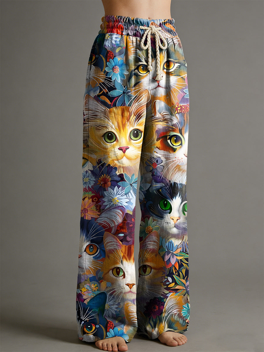 Pantalon pour femme à imprimé animalier