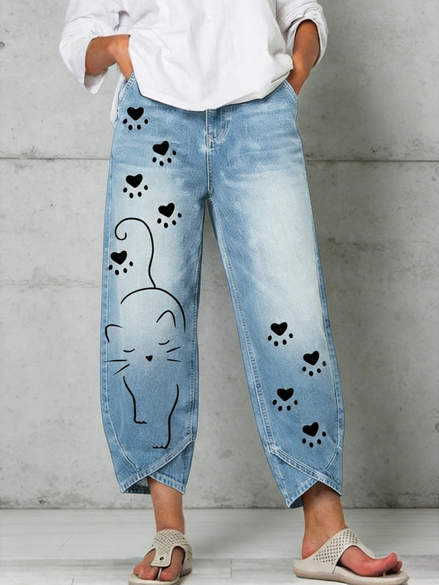 Pantalon pour femme à imprimé animalier