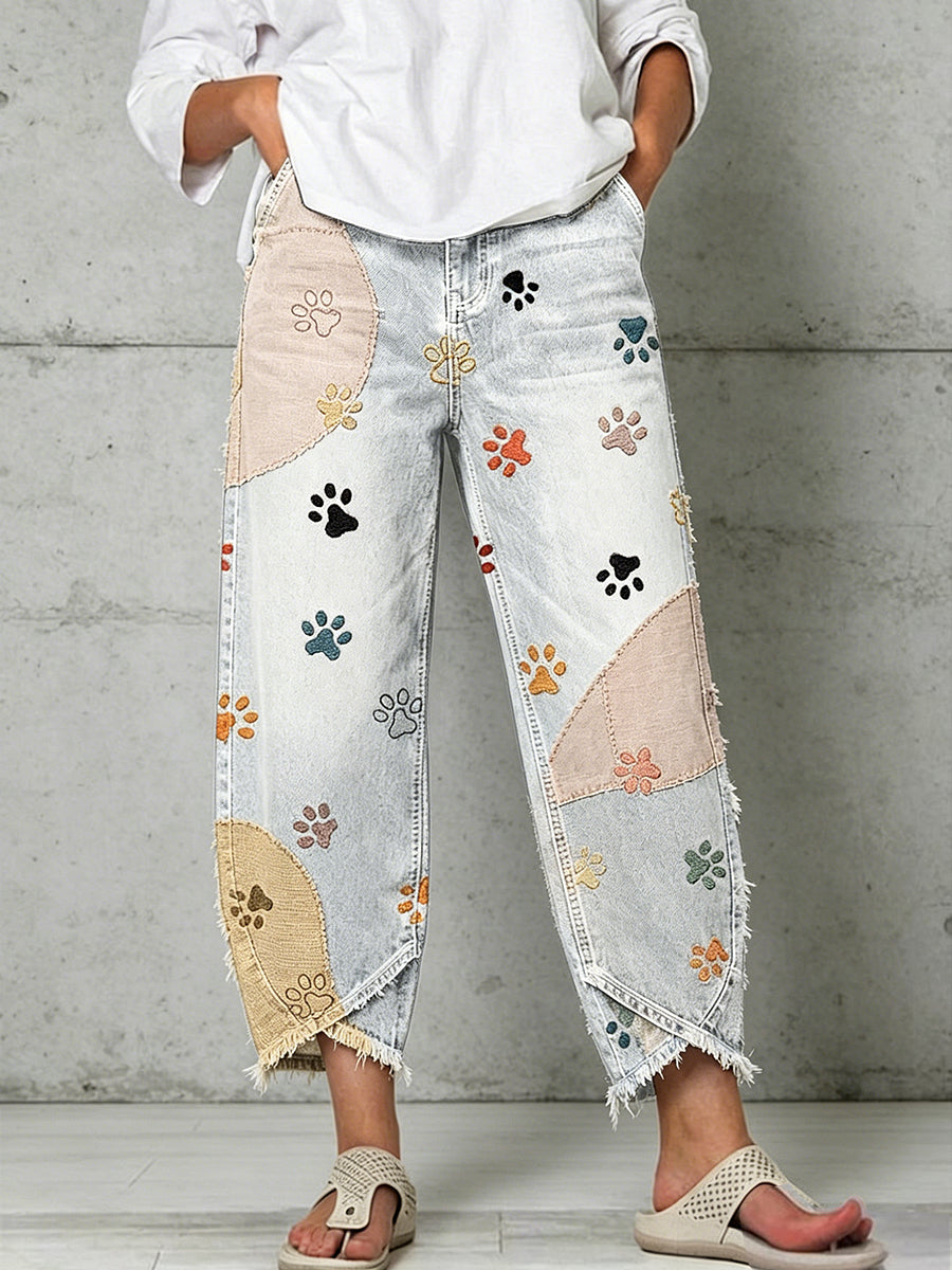 Pantalon pour femme à imprimé animalier