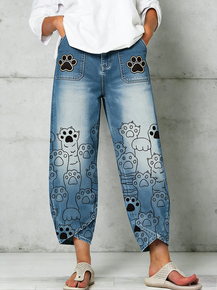Pantalon pour femme à imprimé animalier