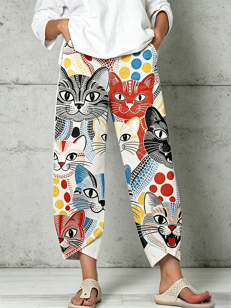 Pantalon pour femme à imprimé animalier