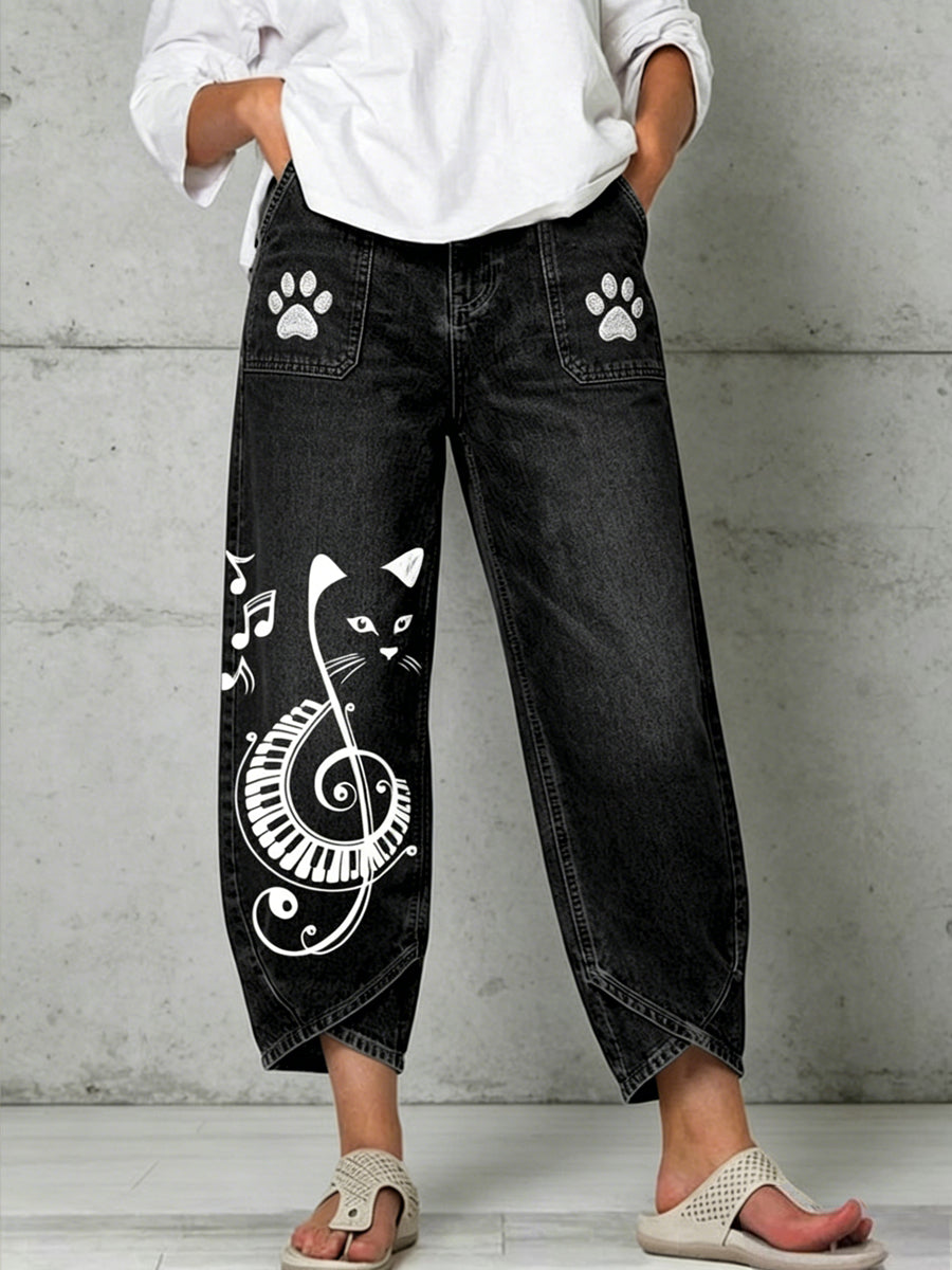 Pantalon pour femme à imprimé animalier