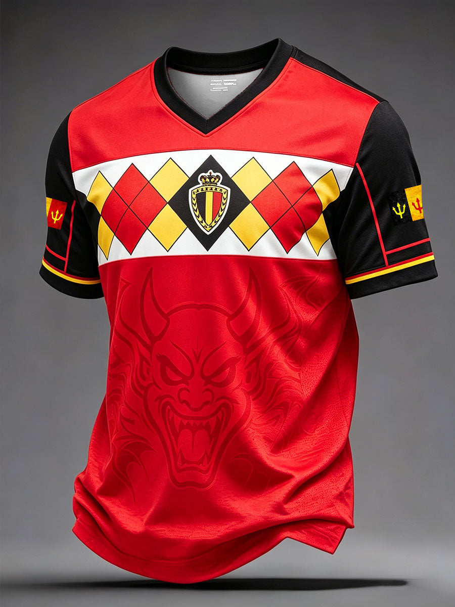 T-shirt Belguim Football Lover Les Diables Rouges pour homme
