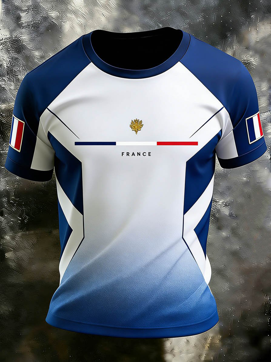 T-shirt à manches courtes pour hommes, France