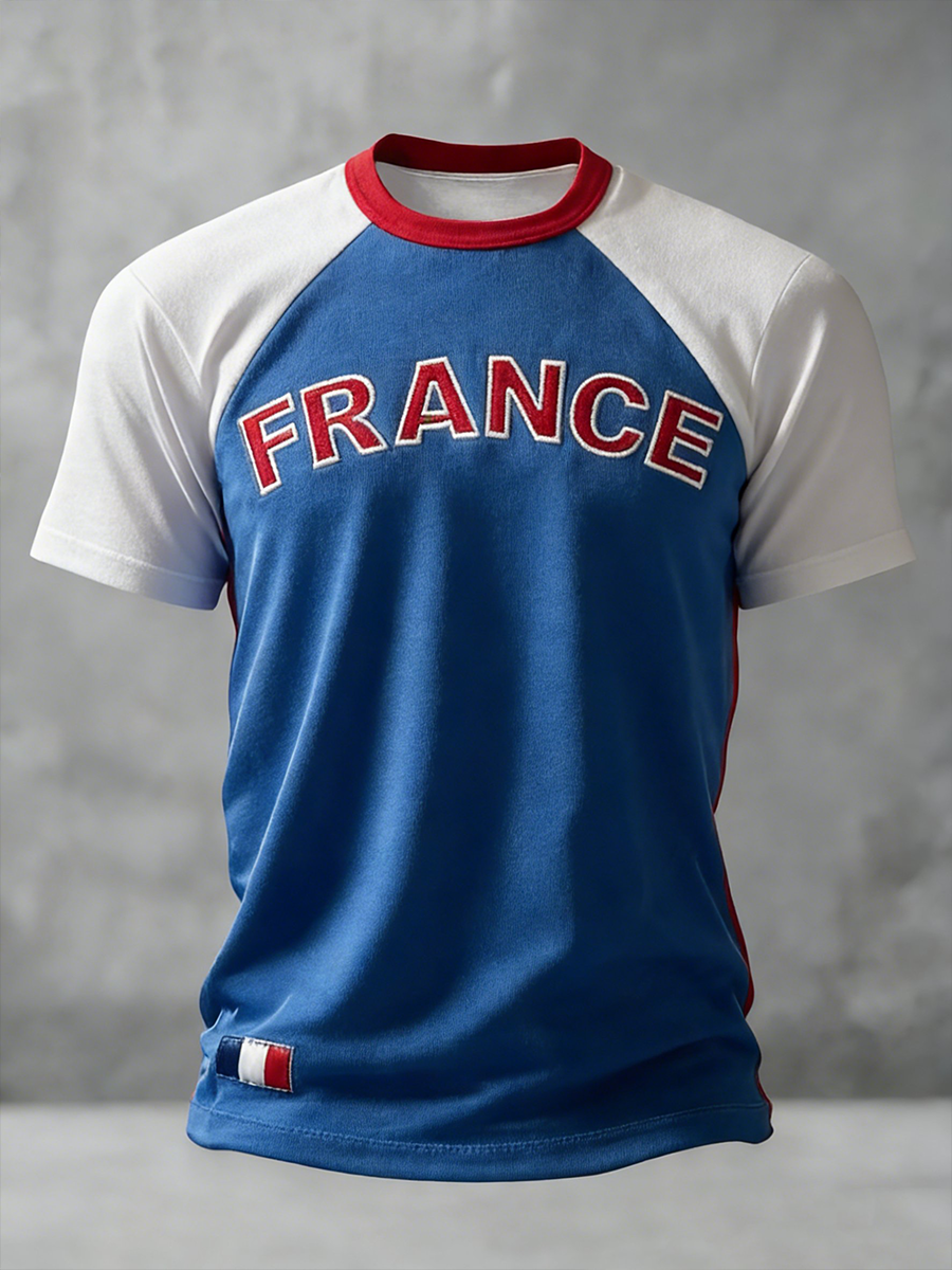 T-shirt à manches courtes pour hommes, France