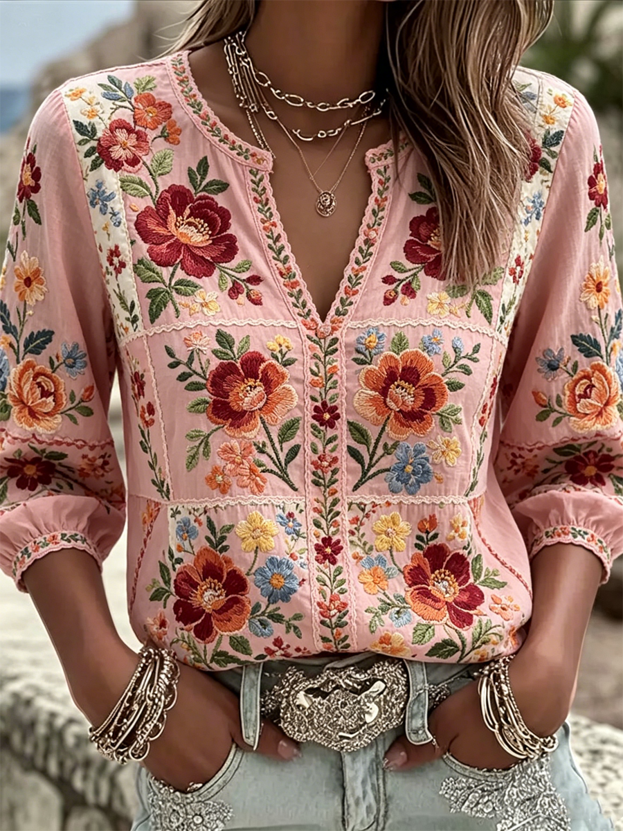 T-shirt imprimé floral Femme