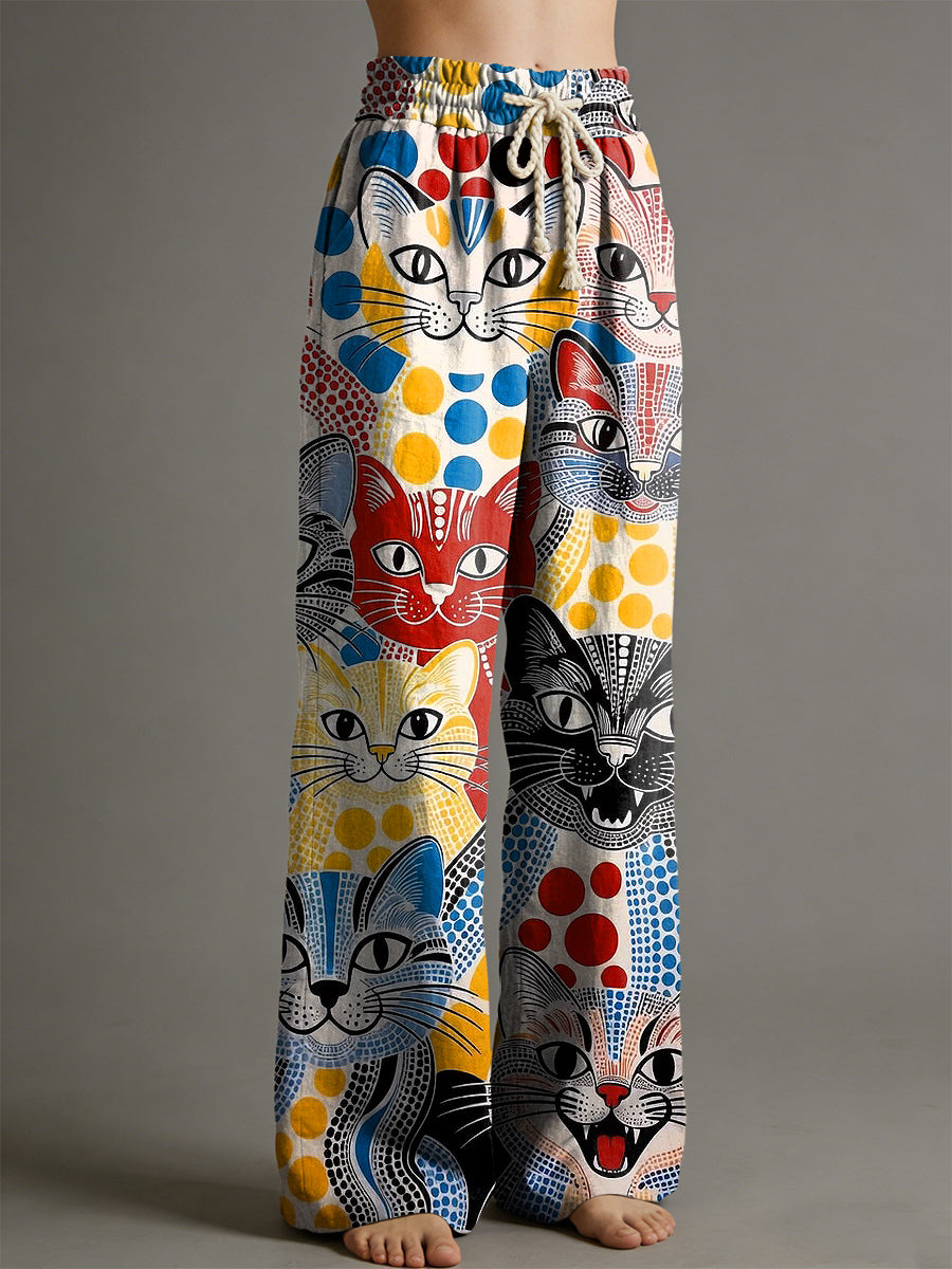 Pantalon pour femme à imprimé animalier