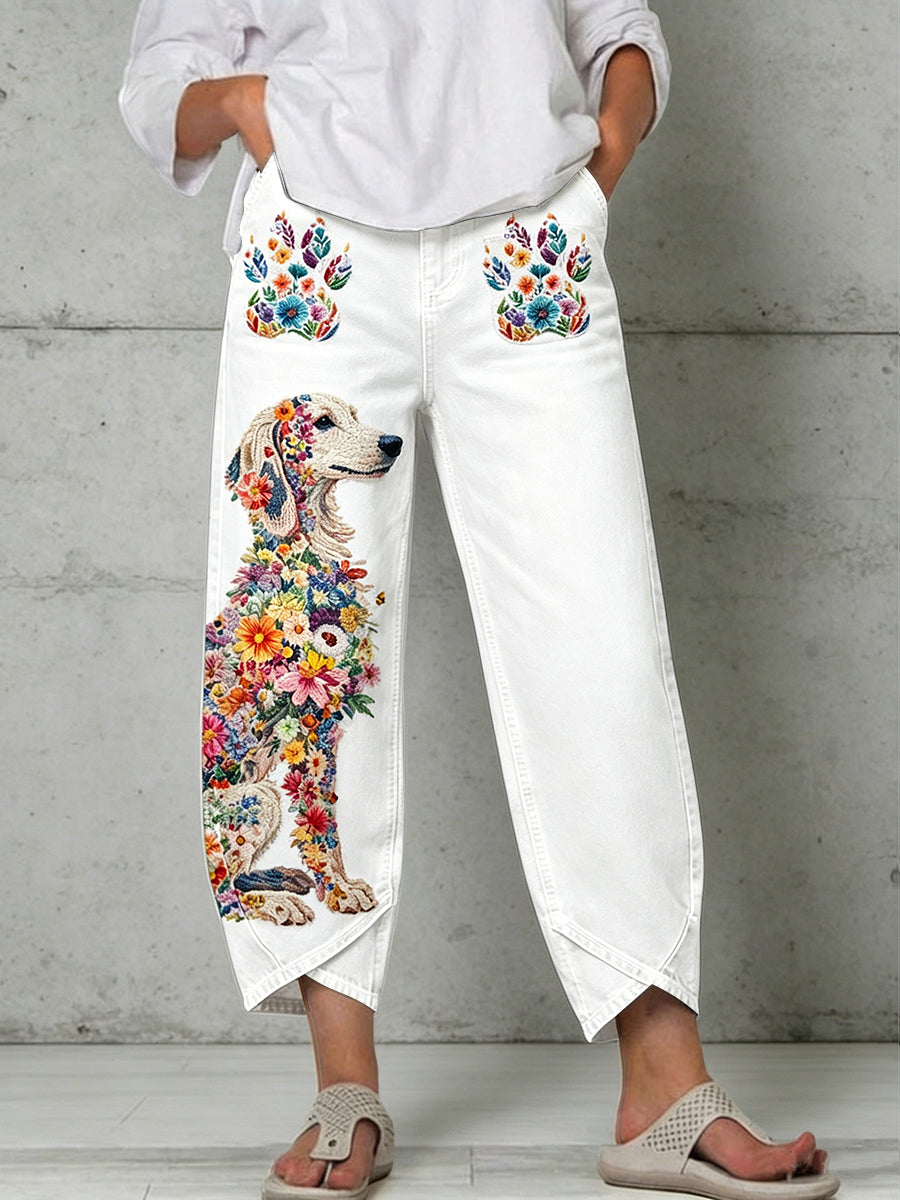 Pantalon pour femme à imprimé animalier