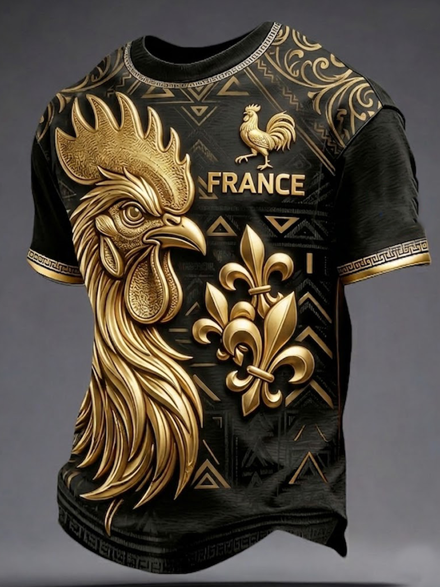 T-shirt à manches courtes pour hommes, France
