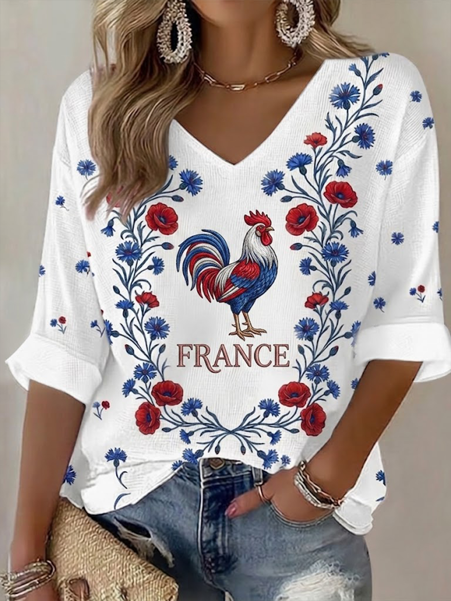 T-shirt waffle pour femmes en France