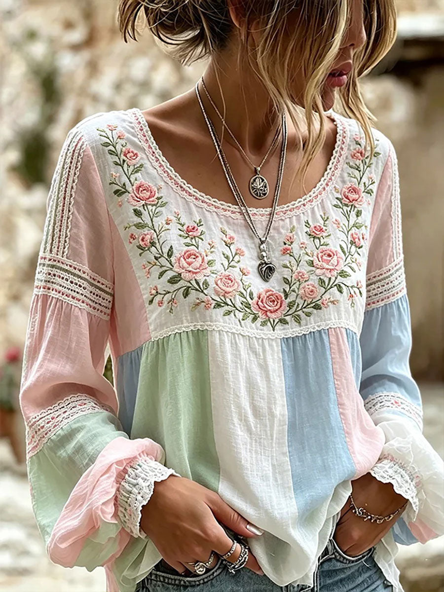 T-shirt décontracté à imprimé floral pour femmes
