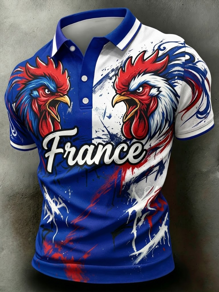 Chemise France Coq Gaulois Homme