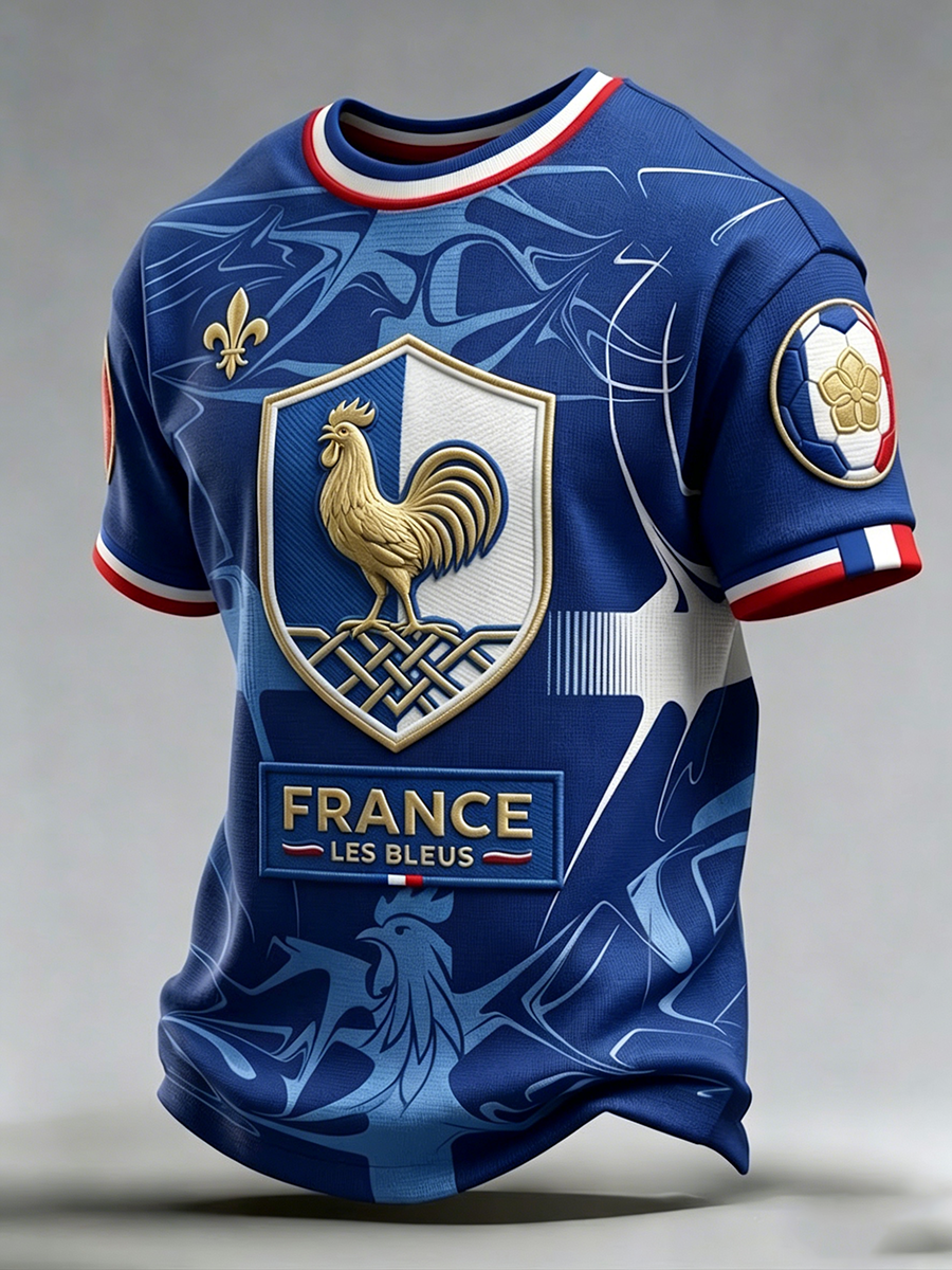T-shirt manches courtes France Football pour hommes