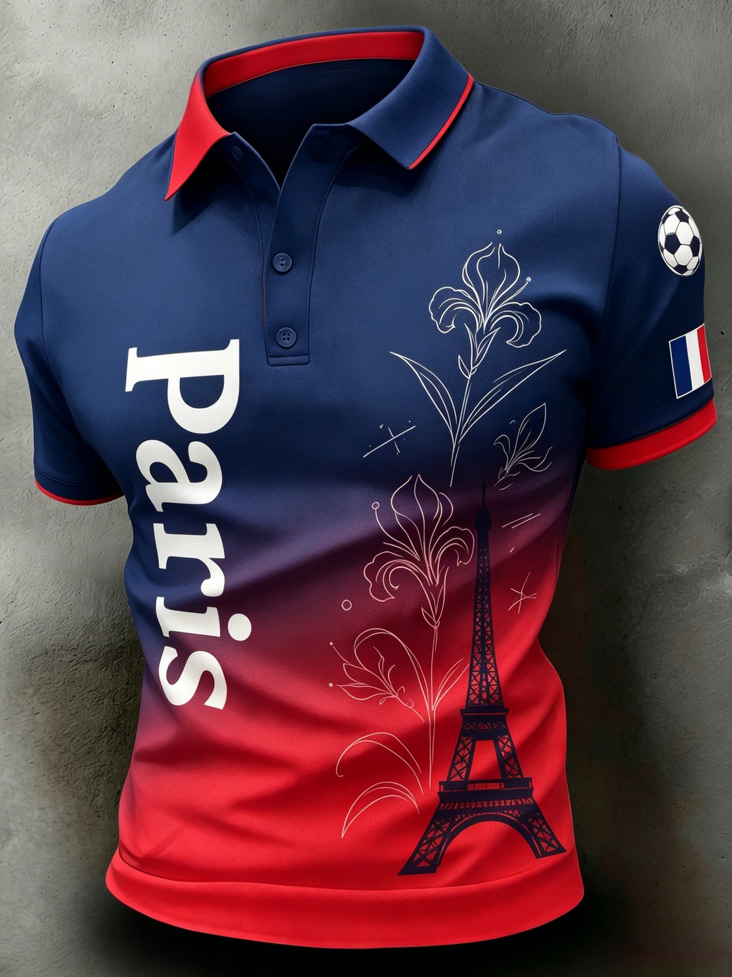 Polo imprimé «Art du soutien» du Paris Saint-Germain pour hommes