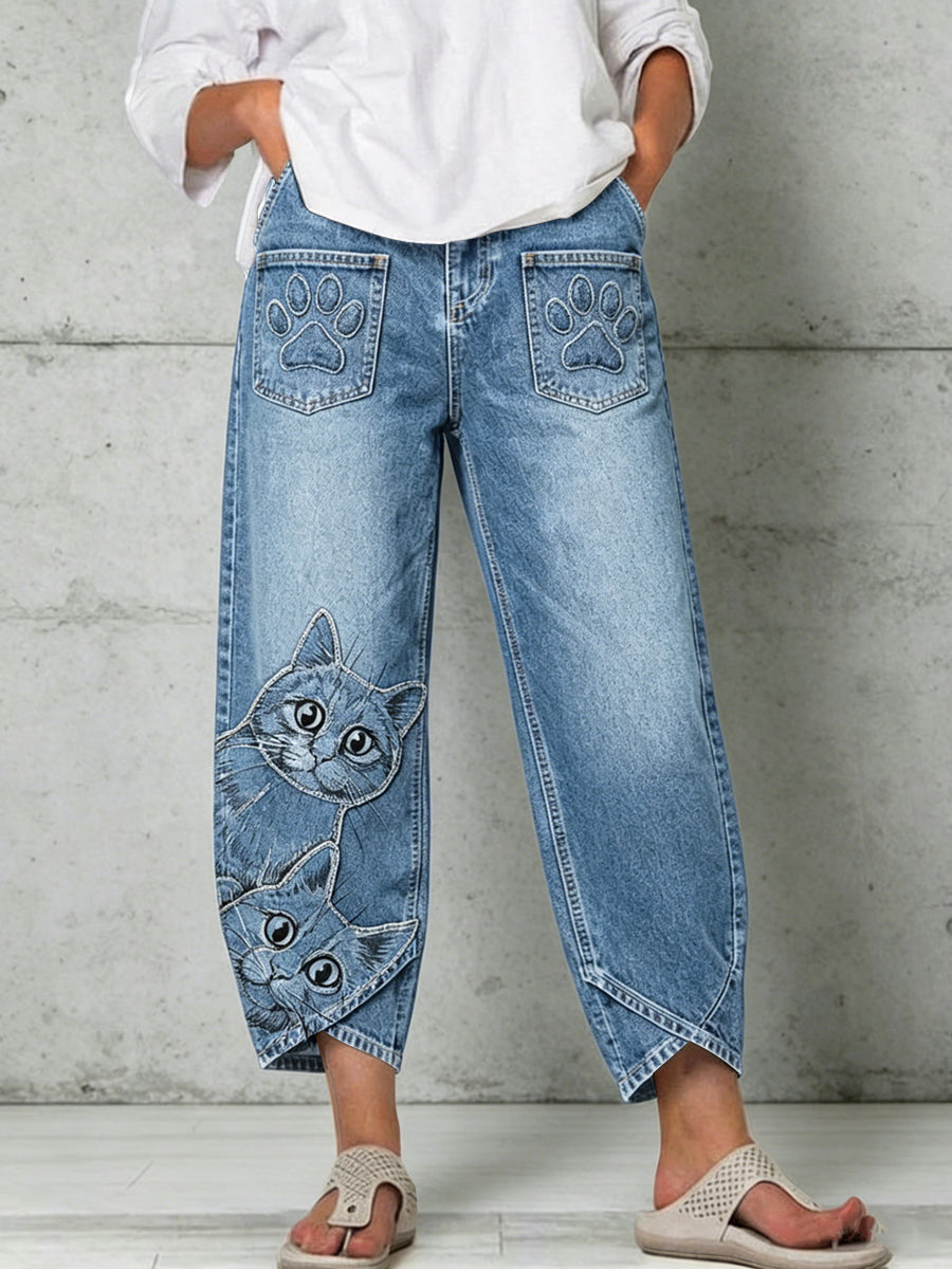 Pantalon pour femme à imprimé animalier